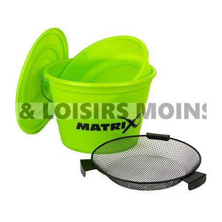 Set Seau + Bassine + Couvercle + Tamis Matrix