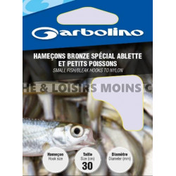 Hameçons Montés Bronze Spécial Ablettes et Petits Poissons Garbolino