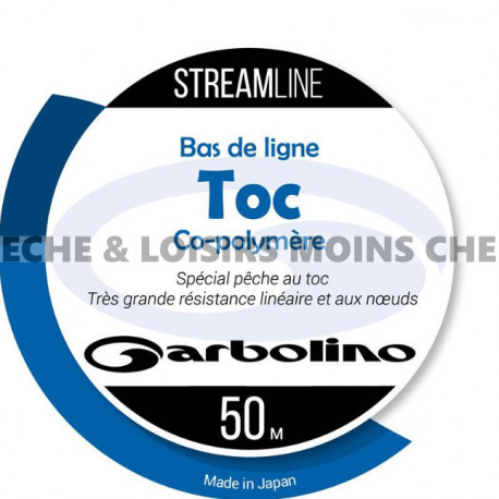 Nylon Streamline Bas de Ligne Toc Transparent Garbolino