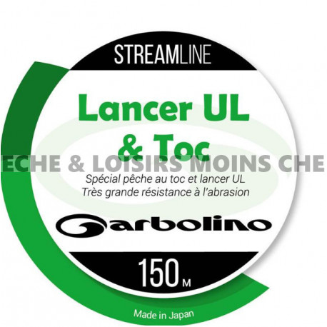 Nylon Streamline Lancer UL et Toc Transparent Garbolino